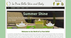 Desktop Screenshot of lapurabellaskincare.com